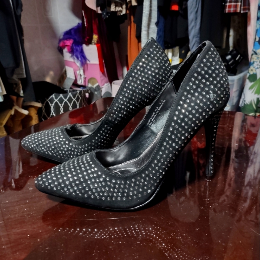 Blinged out heels
